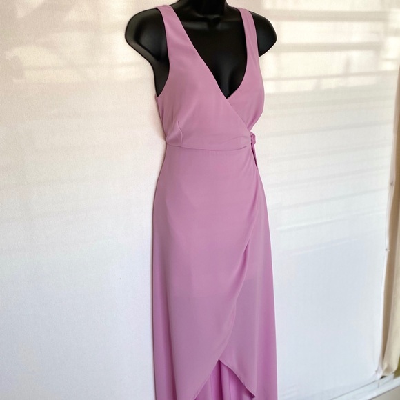 SOLD Revolve Mauve Wrap Maxi Dress Size XS - Picture 5 of 7